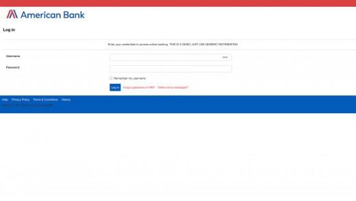 Interactive Click-Thru Demo about Business Online Banking