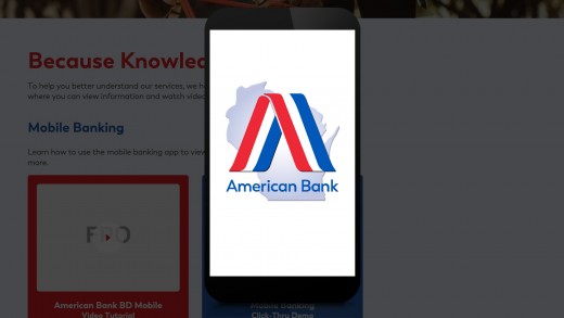 Interactive Click-Thru Demo about Mobile Banking